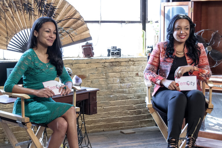 Production Still of the Two Hostesses